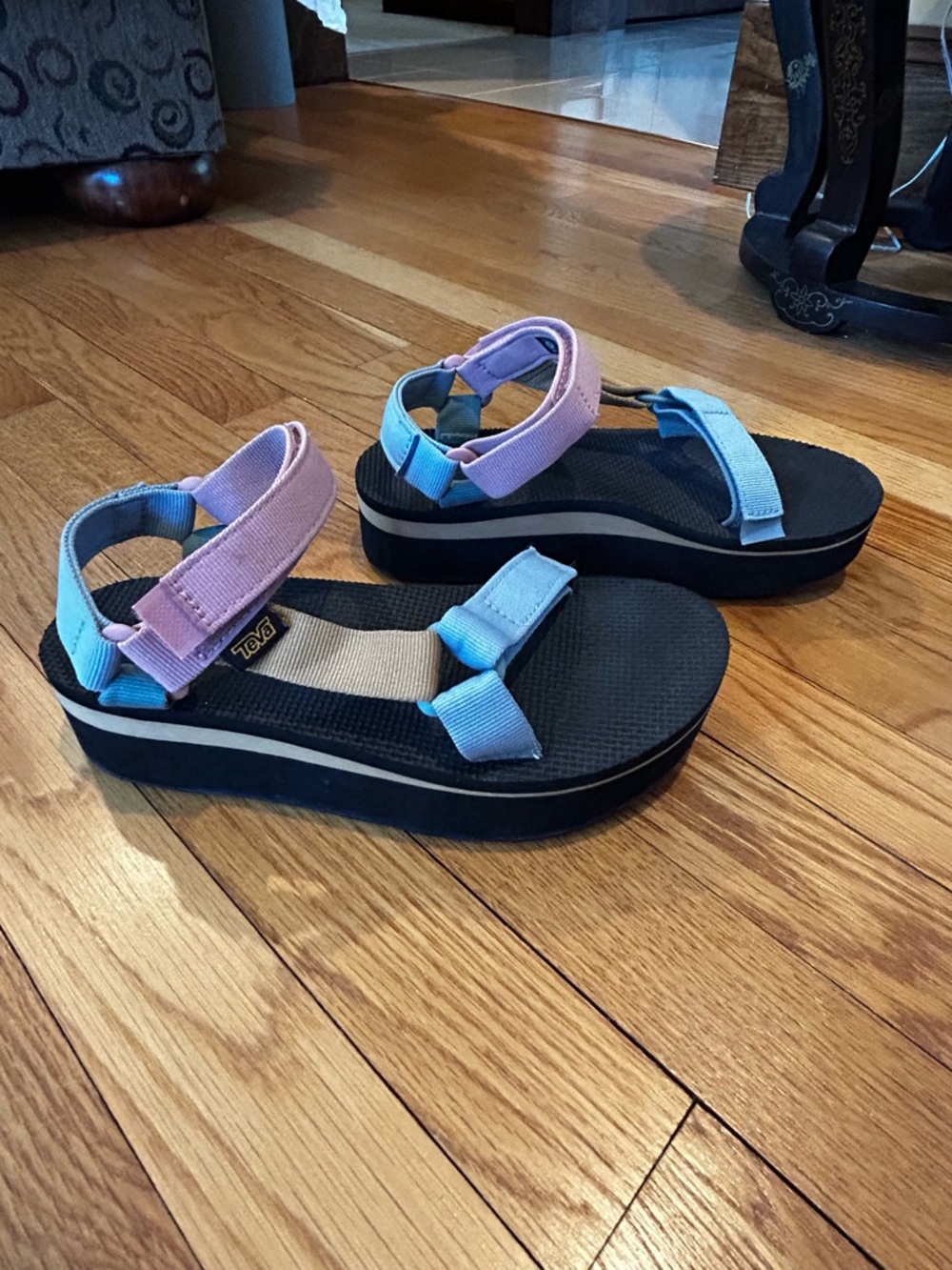 Teva Women’s Flatform Universal Sandals in Light Multi Colorway Adventure Active